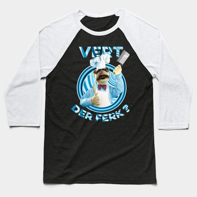 vert der ferk retro style Baseball T-Shirt by RAINYDROP